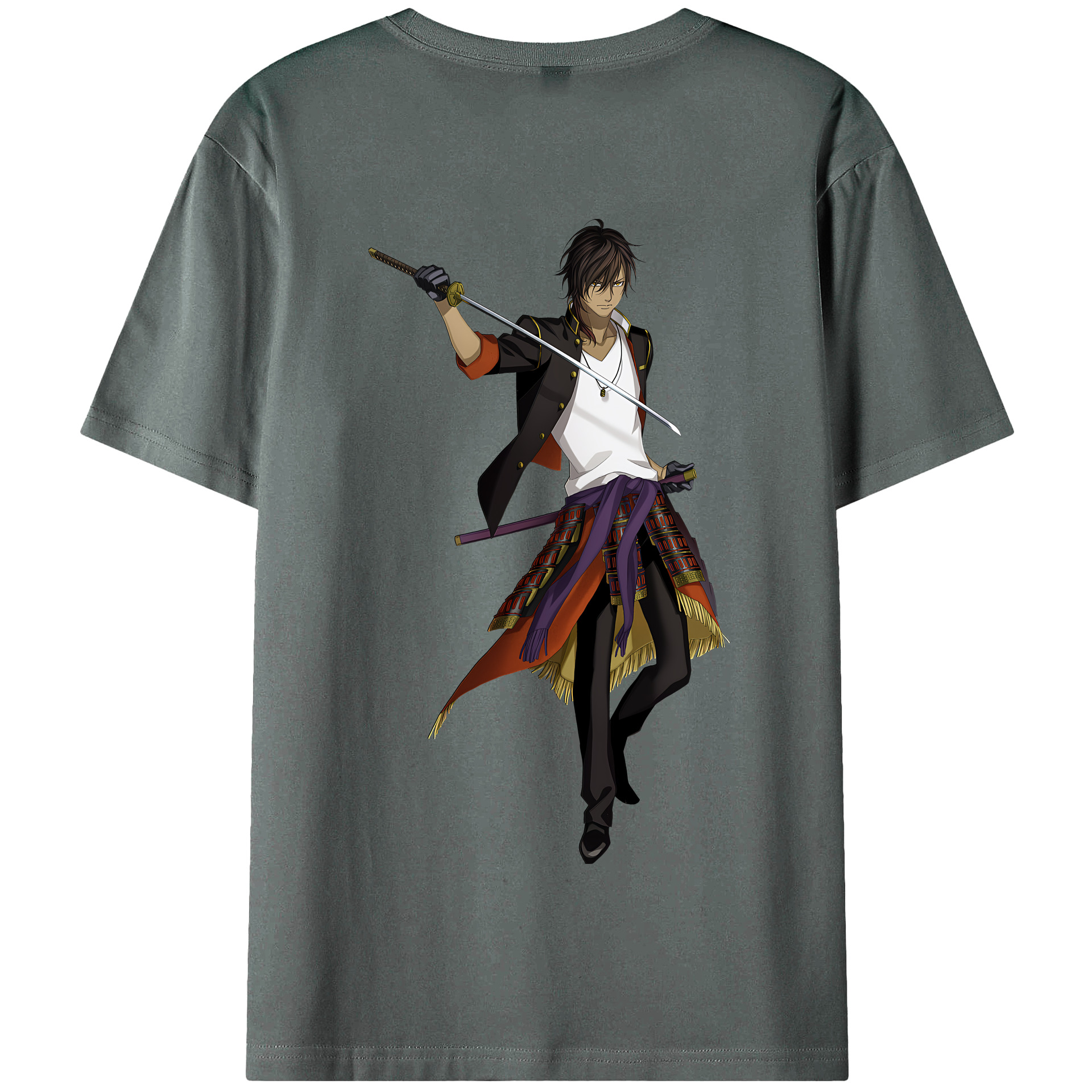 （画像用） 刀剣乱舞 Touken Ranbu 綿100％半袖Tシャツ（背面プリント）